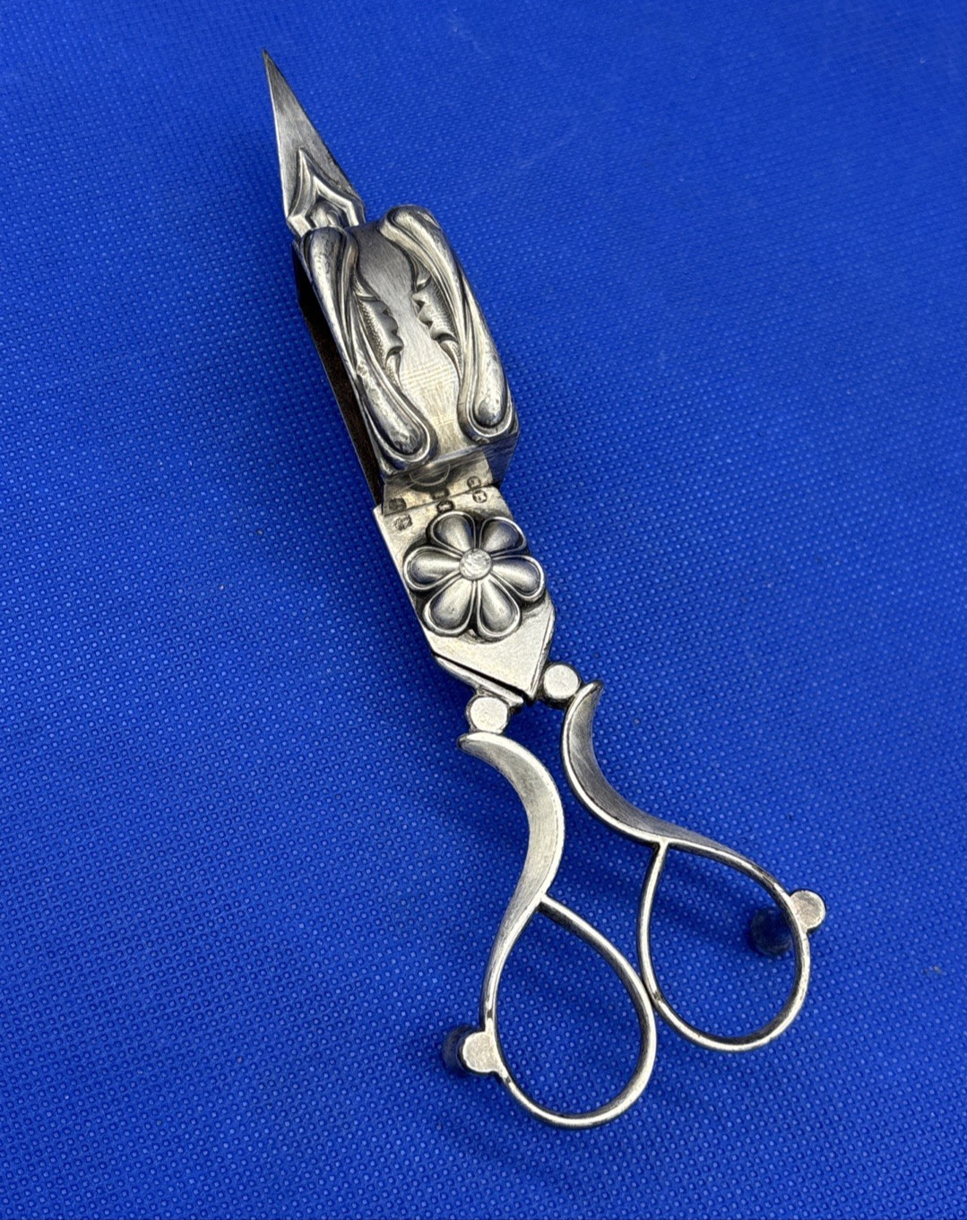 antique Ornate 3 Footed Candle Scissor Snuffer