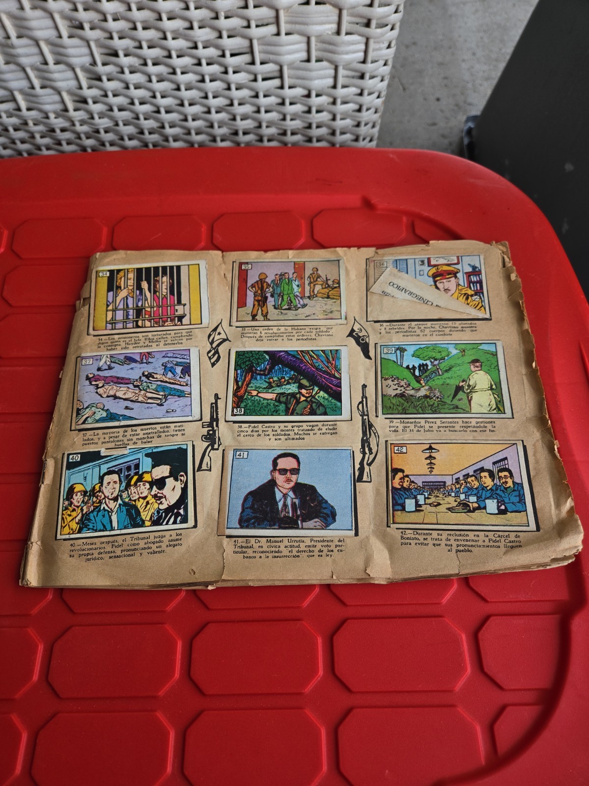 BOOK CUBAN REVOLUTION 1959 CARD ALBUM CHE FIDEL CASTRO CUBA CARDS INCOMPLETE BOOK CUBAN REVOLUTION 1959 CARD ALBUM CHE FIDEL CASTRO CUBA CARDS INCOMPLETE