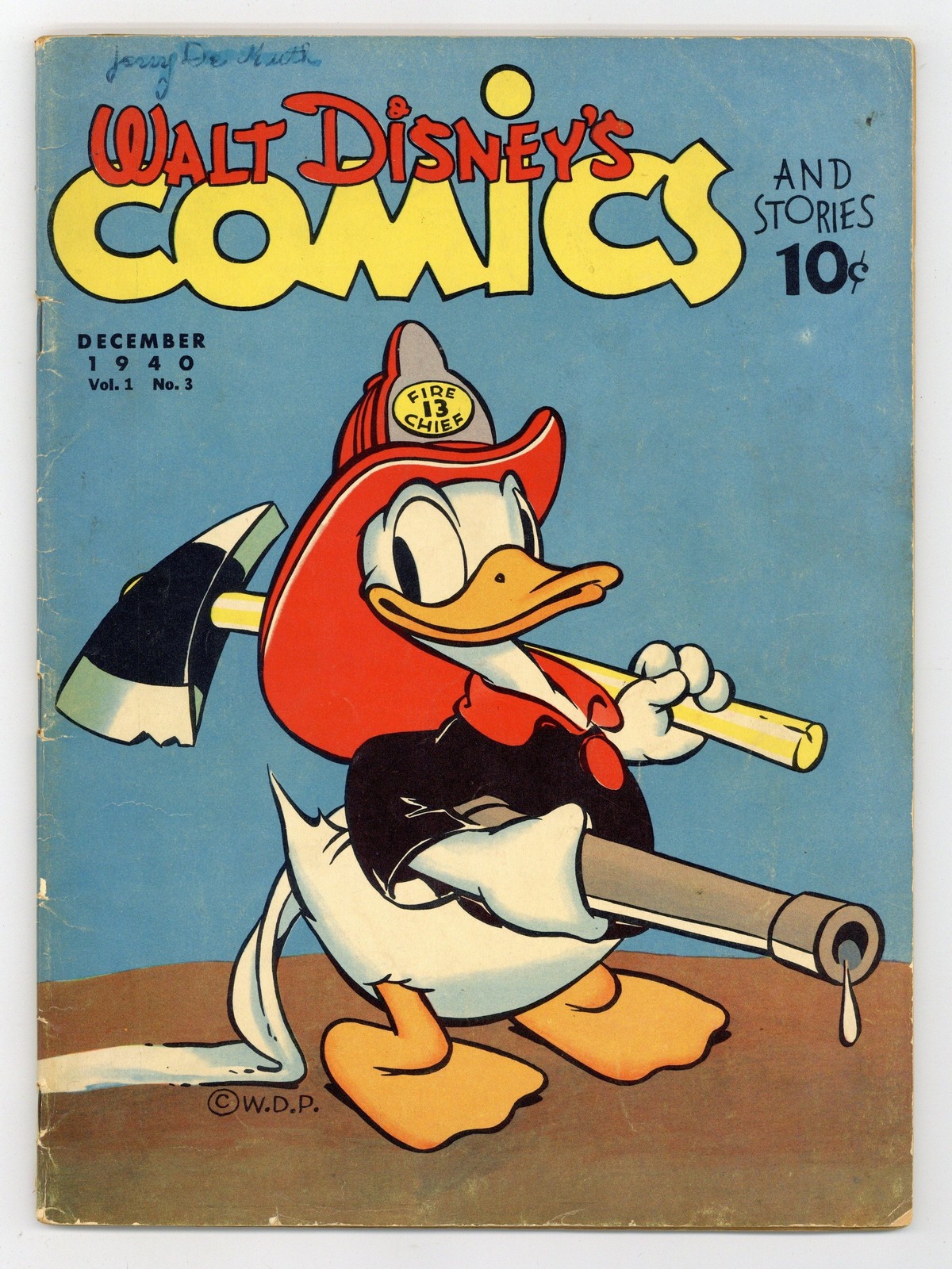 Walt Disney's Comics and Stories #3 VG- 3.5 1940