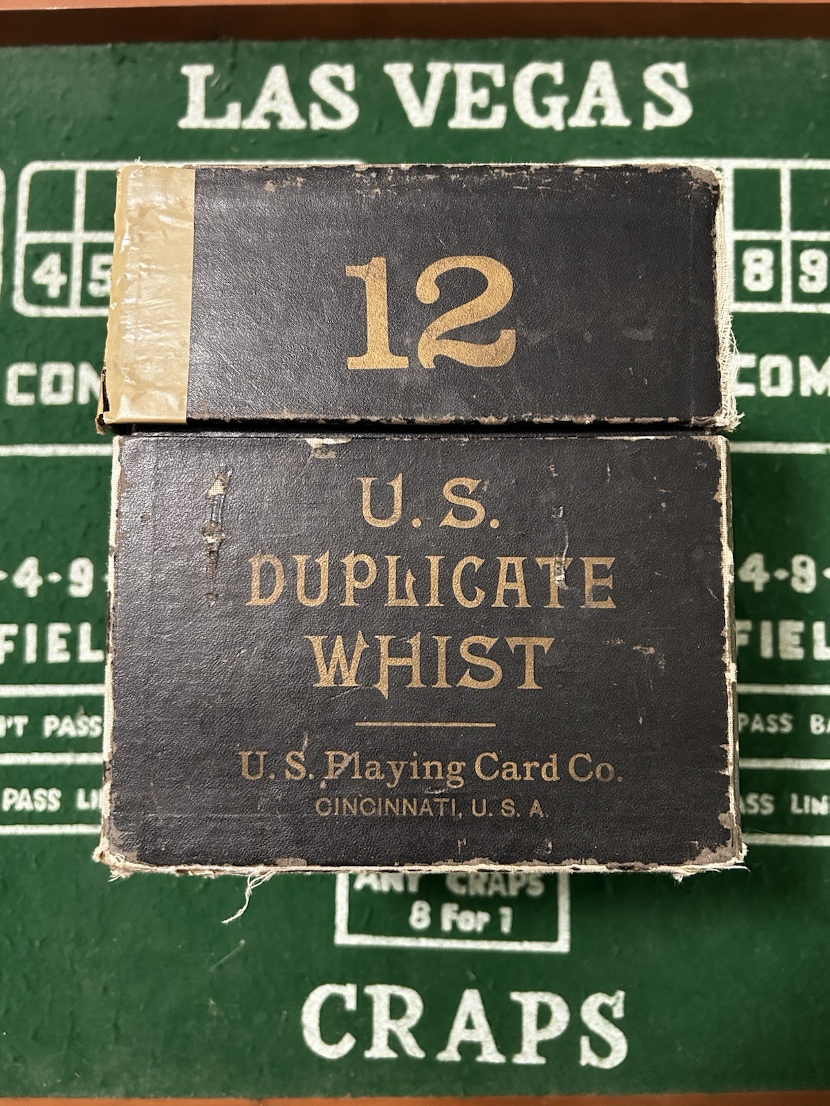 Antique US Duplicate Whist Card Game w Set of 12 Bicycle Playing Cards Antique US Duplicate Whist Card Game w Set of 12 Bicycle Playing Cards