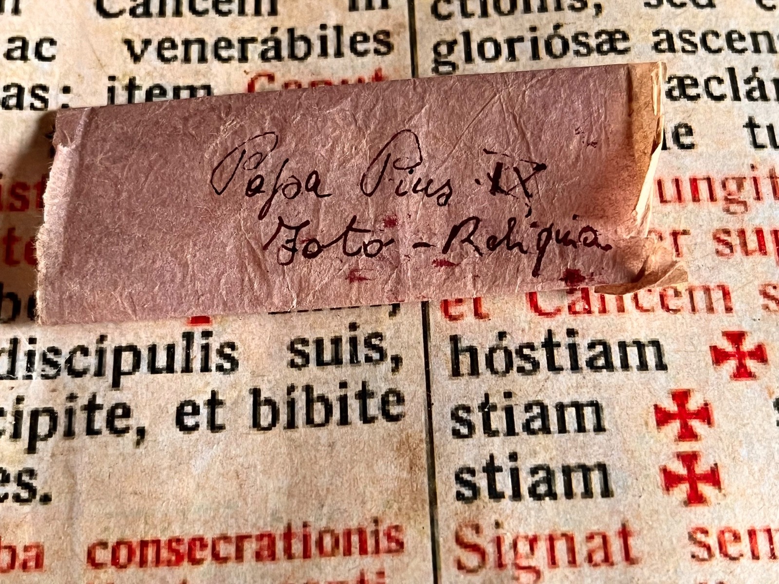 RARE Pope Pius IX TRUE PHOTO / RELIC : Stunning on scrap of paper with stamp RARE Pope Pius IX TRUE PHOTO / RELIC : Stunning on scrap of paper with stamp