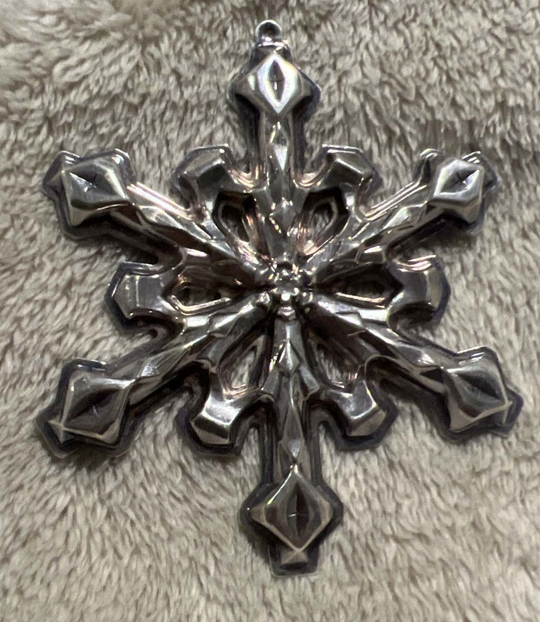 Gorham 1980 Christmas Snowflake Ornament Silverplate Gorham 1980 Christmas Snowflake Ornament Silverplate