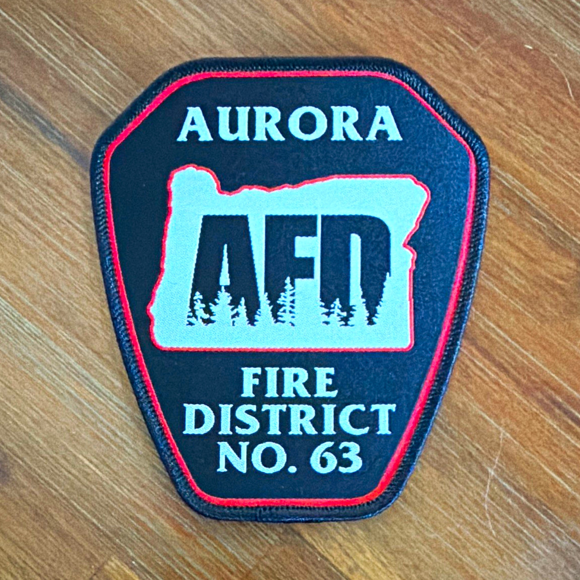 Aurora AFD Fire District No. 63 Firefighting & Rescue Patch OR Aurora AFD Fire District No. 63 Firefighting & Rescue Patch OR
