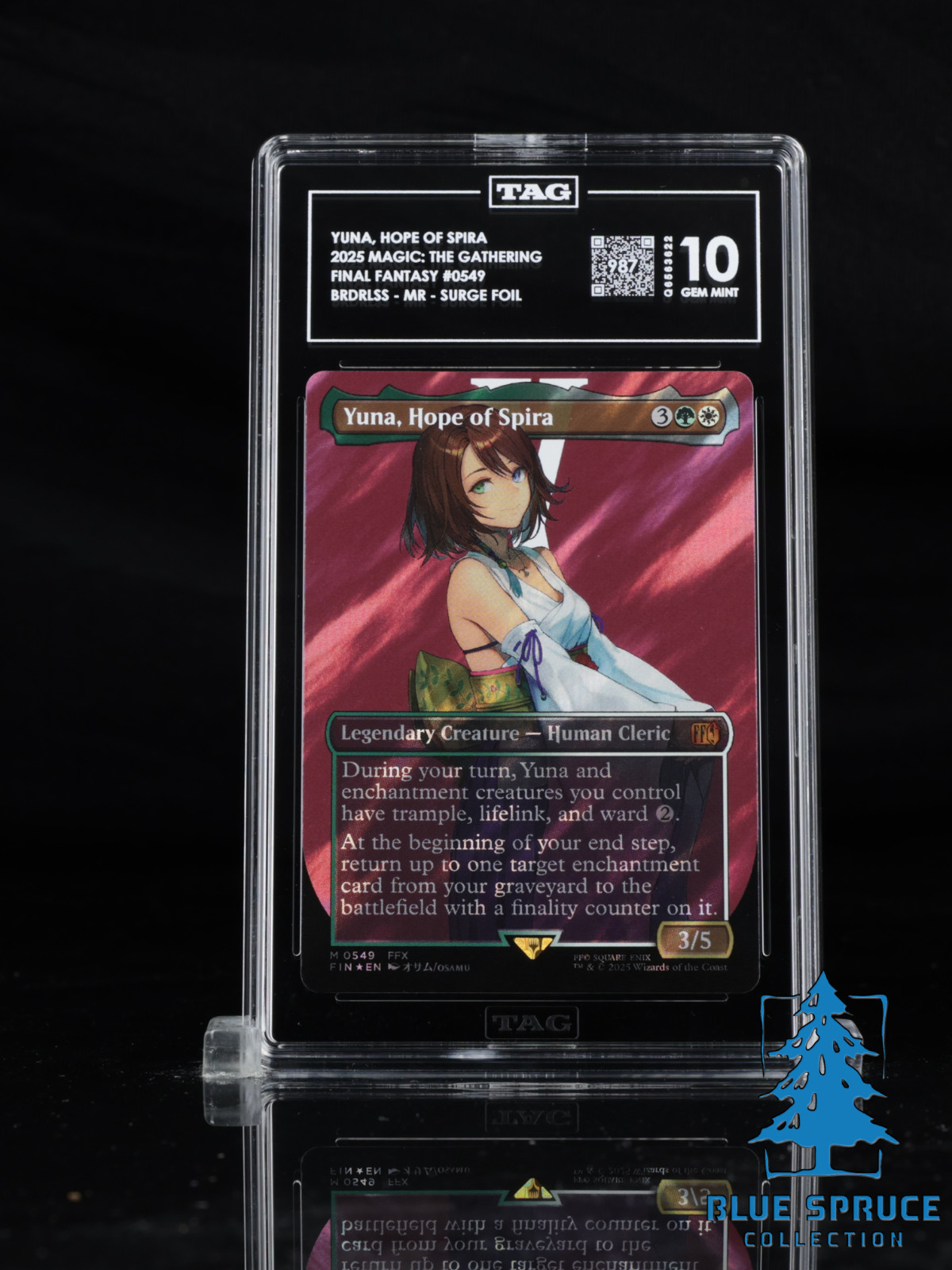 2025 MTG Final Fantasy EN Borderless Surge Foil #0549 Yuna Hope of Spira TAG 10 2025 MTG Final Fantasy EN Borderless Surge Foil #0549 Yuna Hope of Spira TAG 10