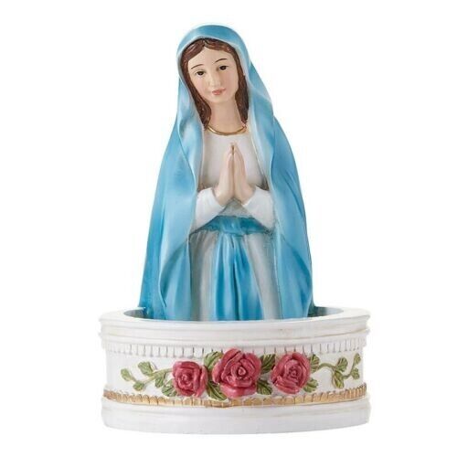 Praying Madonna Rosary Holder or Holy Water Font 5\