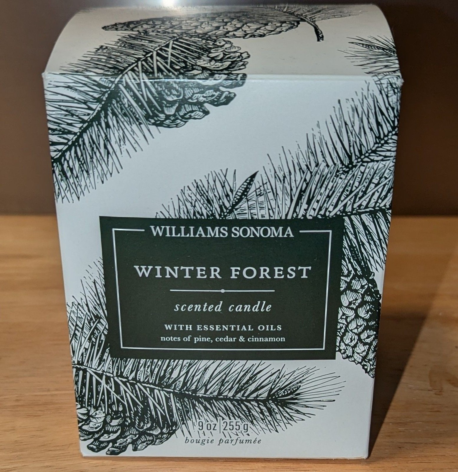 NEW Williams Sonoma Winter Forest Wax Candle Premium Natural Essential Oils 9 Oz NEW Williams Sonoma Winter Forest Wax Candle Premium Natural Essential Oils 9 Oz