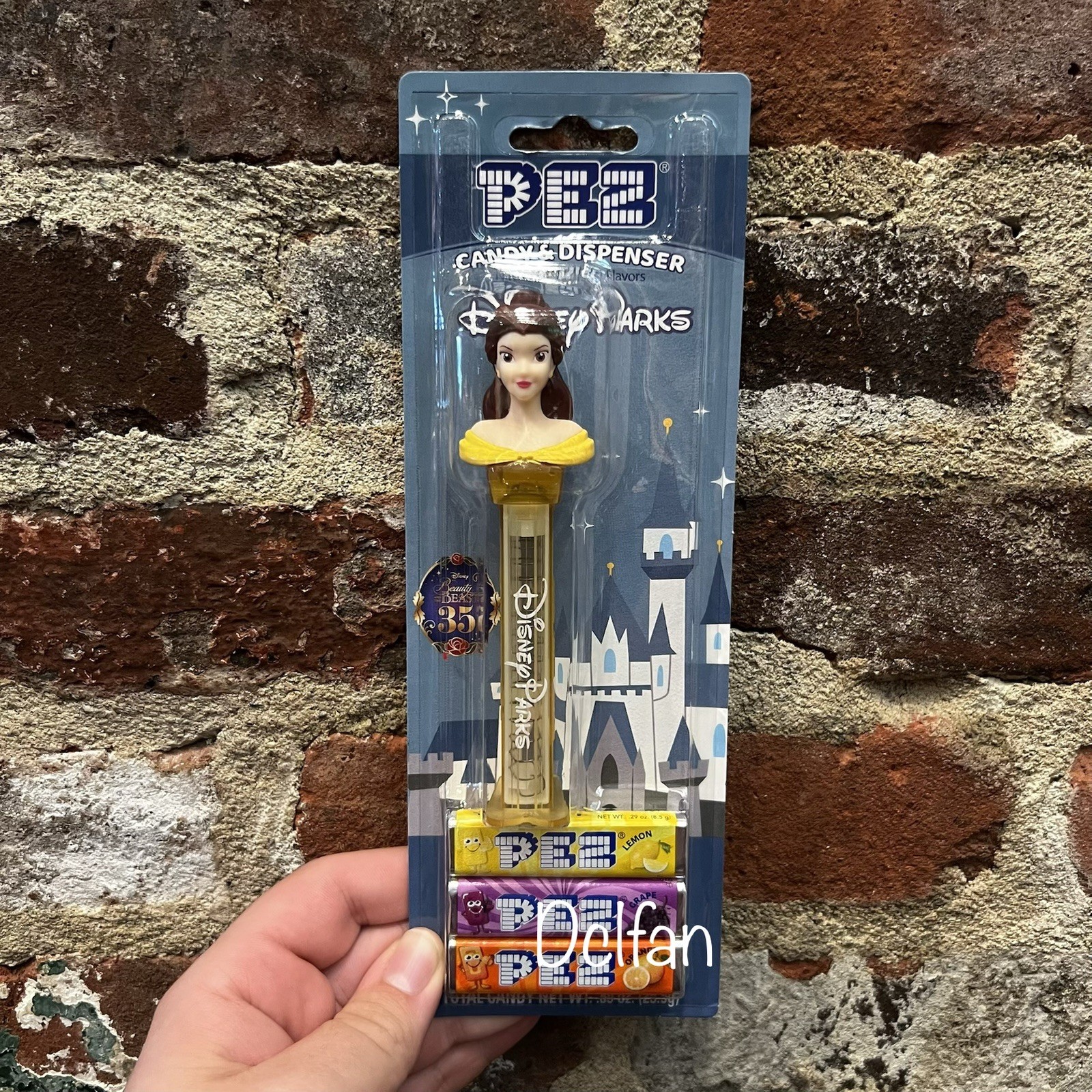 2026 Disney Parks Belle Beauty And The Beast 35th Anniversary Pez Dispenser NEW