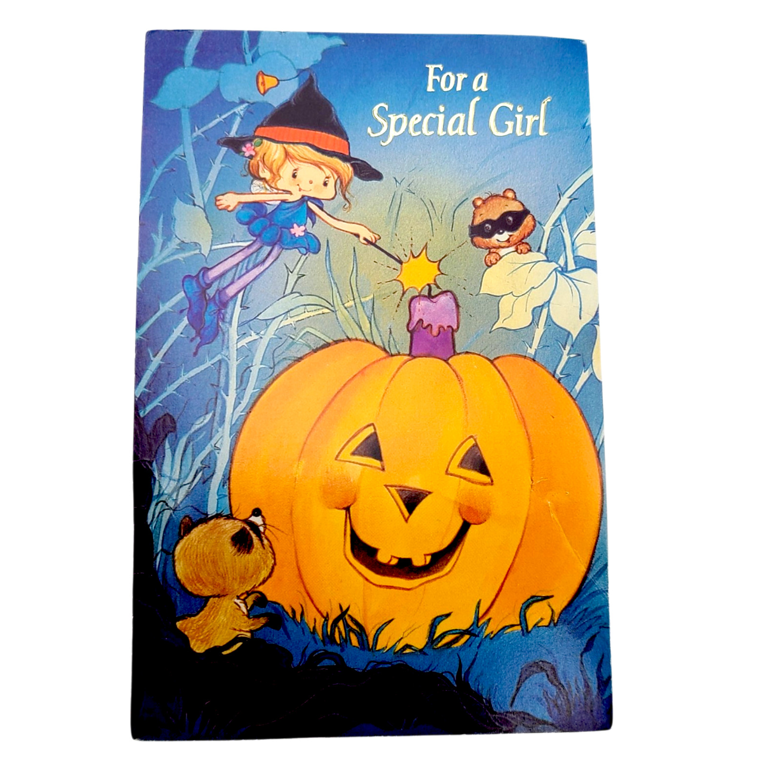 Vintage Herself the Elf HALLOWEEN Greeting Card 80s 1980s RARE Vintage Herself the Elf HALLOWEEN Greeting Card 80s 1980s RARE