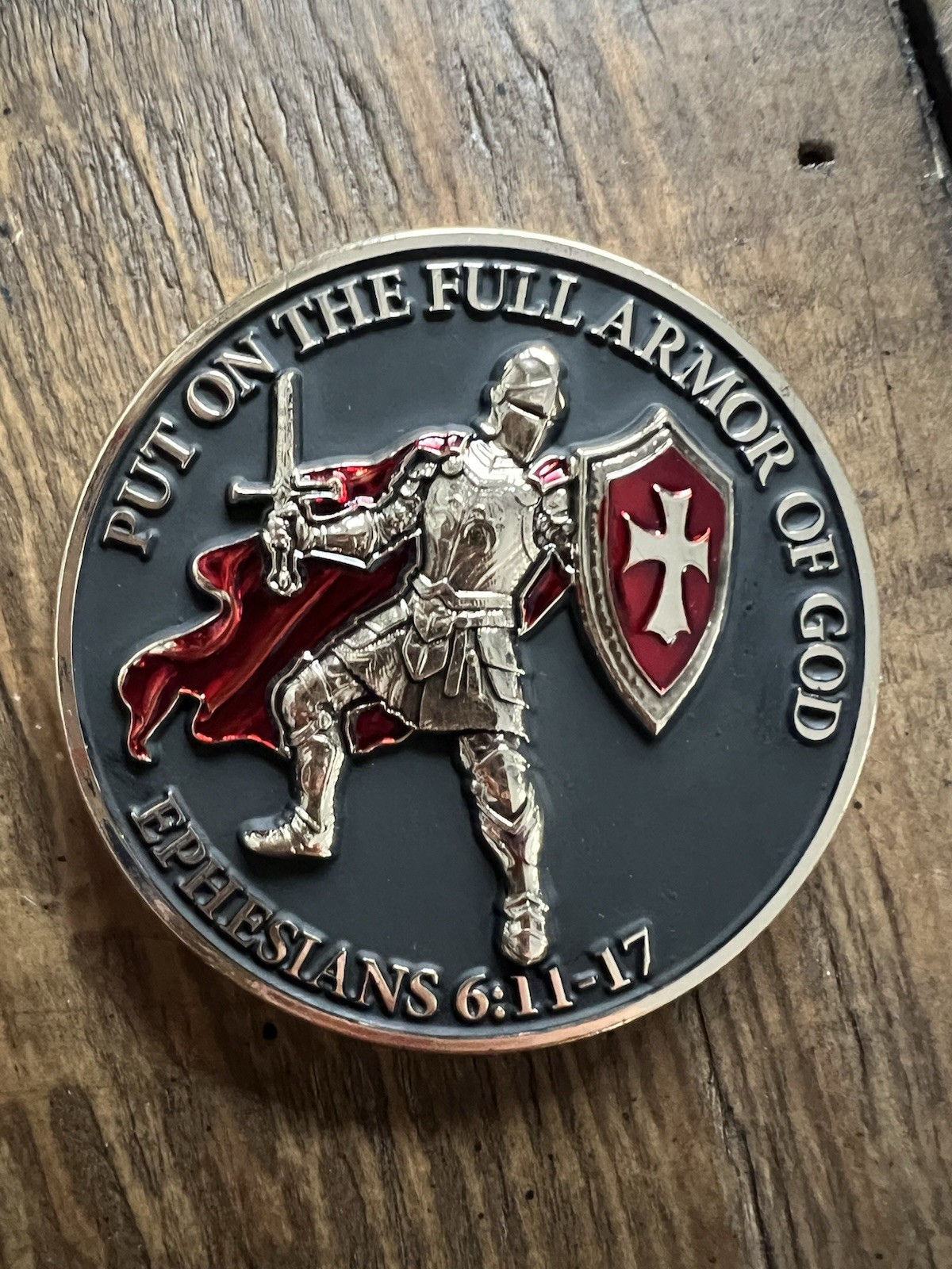 Christian Challenge Coin – “Put on the Full Armor of God” | Ephesians 6:11–17 Christian Challenge Coin – “Put on the Full Armor of God” | Ephesians 6:11–17