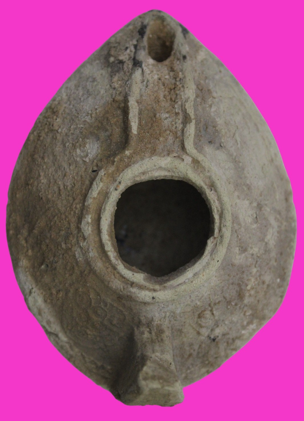 Holy Land Oil Lamp Ancient Artifact Time of the Christians 313-636 AD COA 197 Holy Land Oil Lamp Ancient Artifact Time of the Christians 313-636 AD COA 197