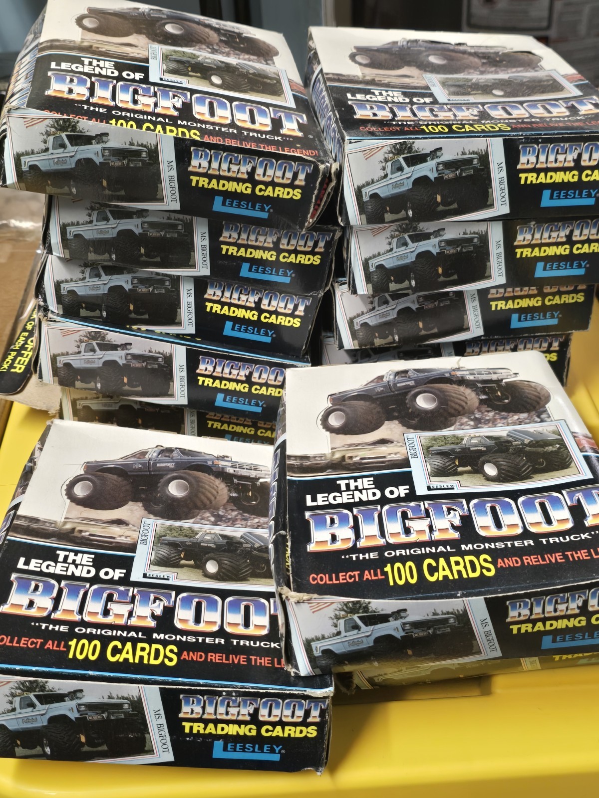 The Legend Bigfoot Monster Truck Trading Cards Box - 48 Sealed Packs -Leesley The Legend Bigfoot Monster Truck Trading Cards Box - 48 Sealed Packs -Leesley
