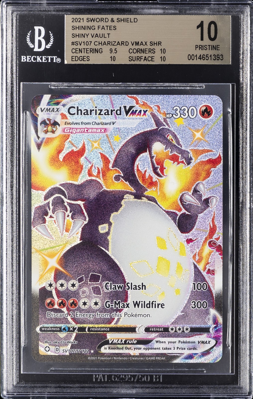 2021 SHINING LEGENDS #SV107 CHARIZARD VMAX BGS 10 2021 SHINING LEGENDS #SV107 CHARIZARD VMAX BGS 10