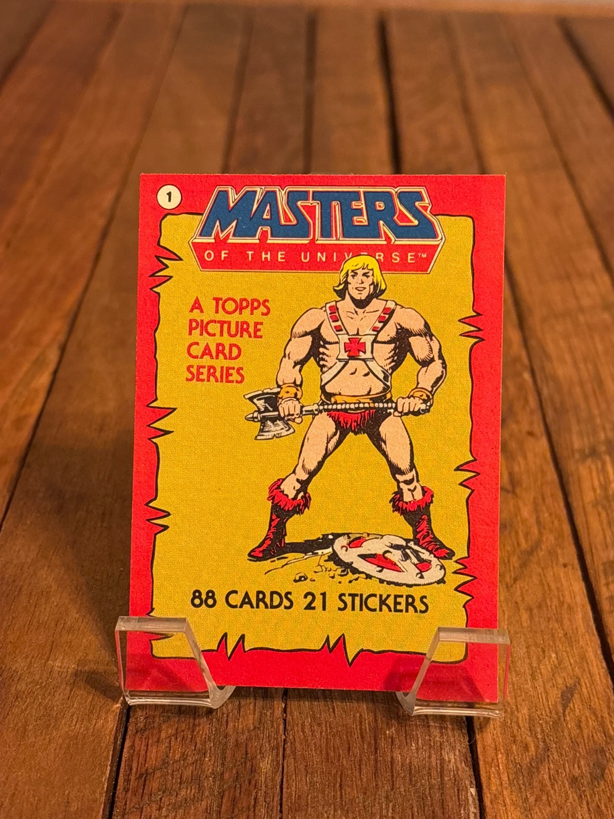 1984 topps masters of the universe 88 card set with 21 stickers