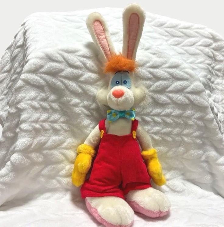 RARE Tokyo Disneyland Disney Who Framed Roger Rabbit vintage 80s plush toy doll RARE Tokyo Disneyland Disney Who Framed Roger Rabbit vintage 80s plush toy doll