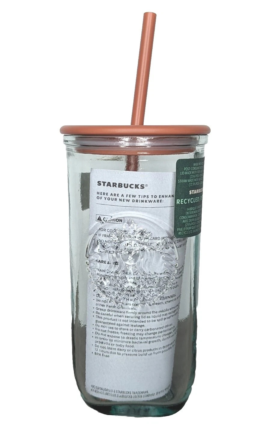 Starbucks Recycled Glass Triangle Bottom Cold Cup Brown Tumbler 16 oz Grande NWT Starbucks Recycled Glass Triangle Bottom Cold Cup Brown Tumbler 16 oz Grande NWT
