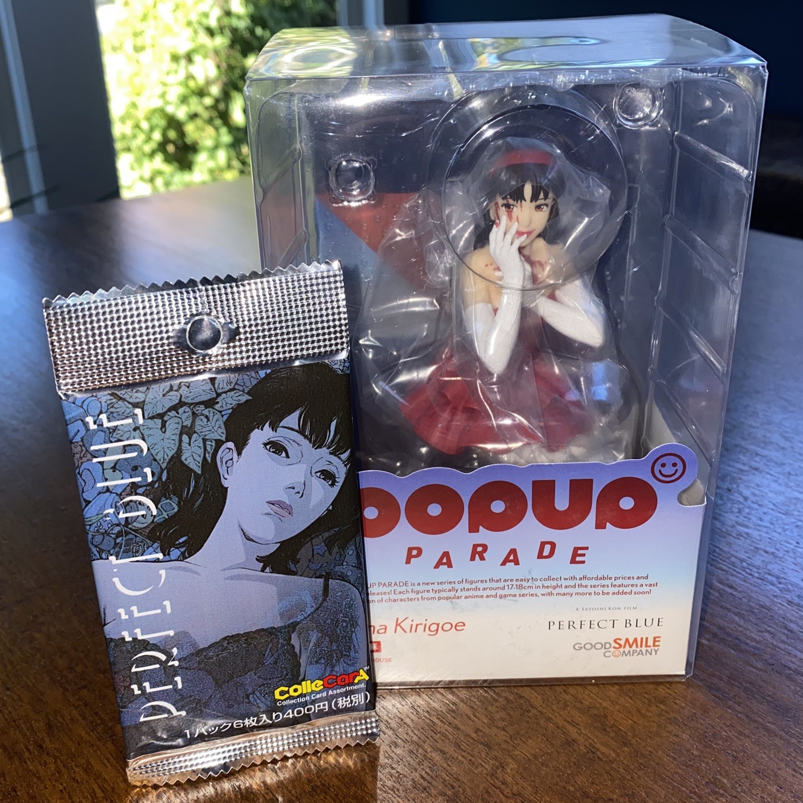 Pop Up Parade PERFECT BLUE Mima Kirigoe Figure + Rare 1997 Trading Cards - NEW Pop Up Parade PERFECT BLUE Mima Kirigoe Figure + Rare 1997 Trading Cards - NEW