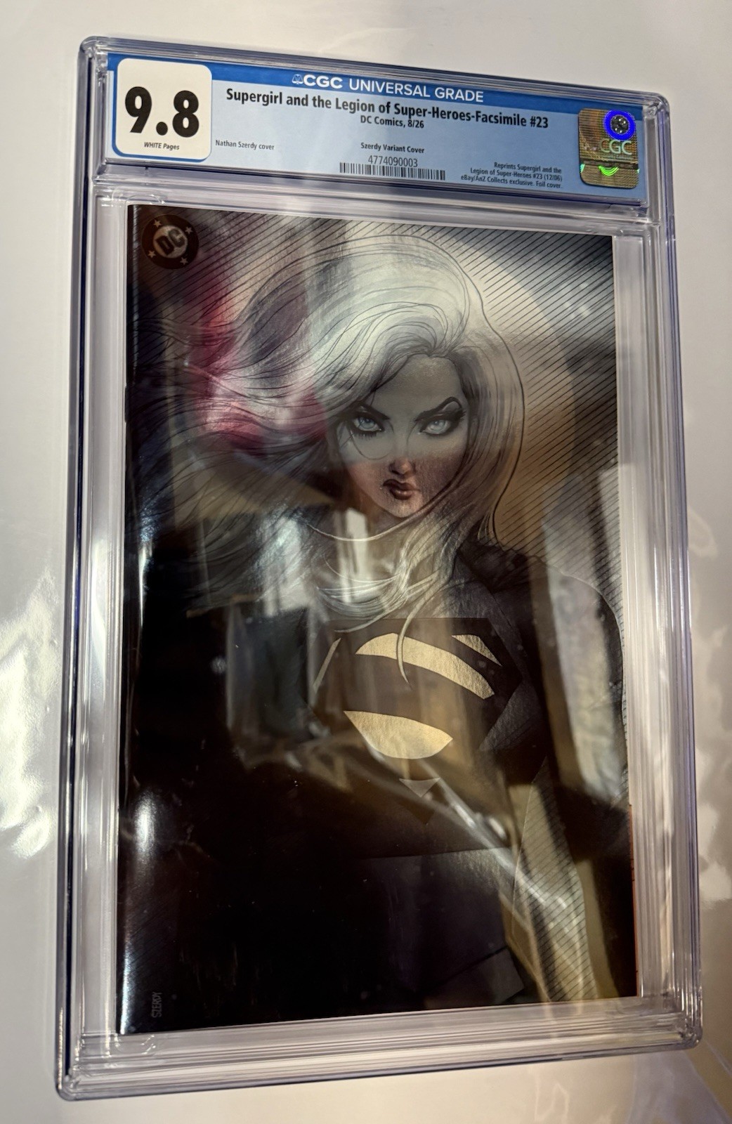 Supergirl and the Legion of Super-Heroes #23 Nathan Szerdy Foil LTD 350 CGC 9.8