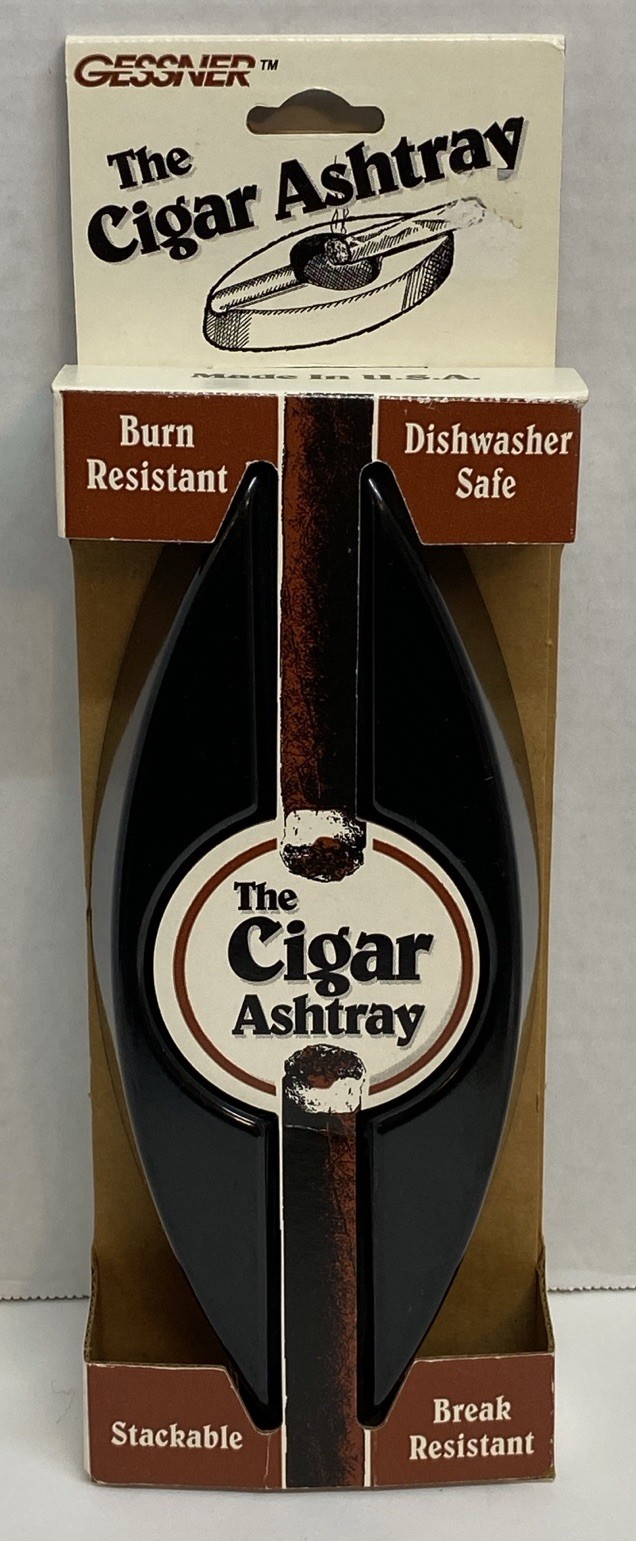 Gessner “The Cigar Ashtray” New-In-Pkg & Vintage 1980’s, Made In USA Gessner “The Cigar Ashtray” New-In-Pkg & Vintage 1980’s, Made In USA