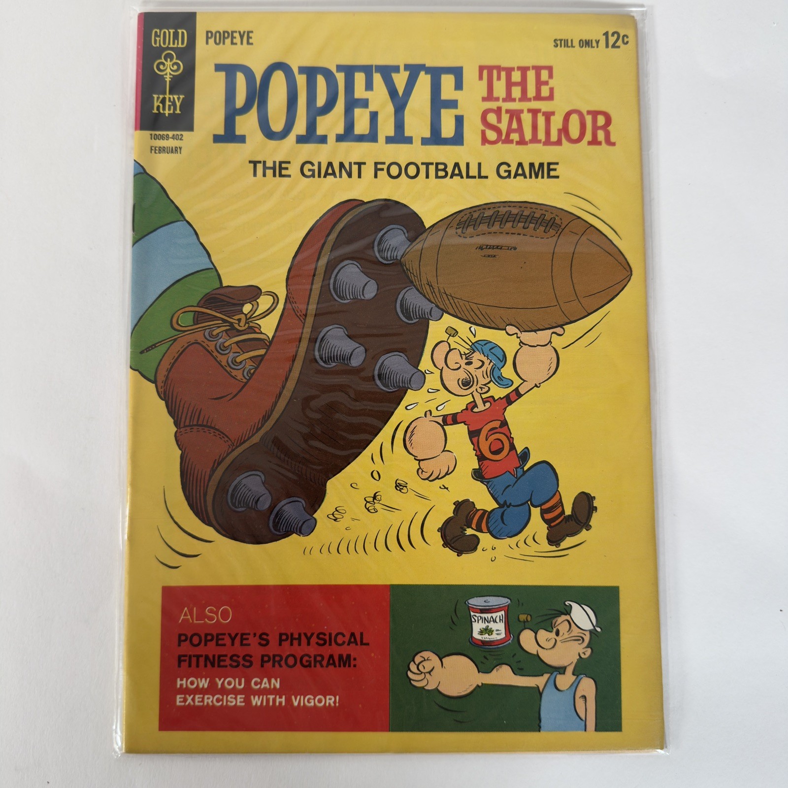 Popeye the Sailor #71 Gold Key 1964 Silver Age Comic Giant Football Game Popeye the Sailor #71 Gold Key 1964 Silver Age Comic Giant Football Game