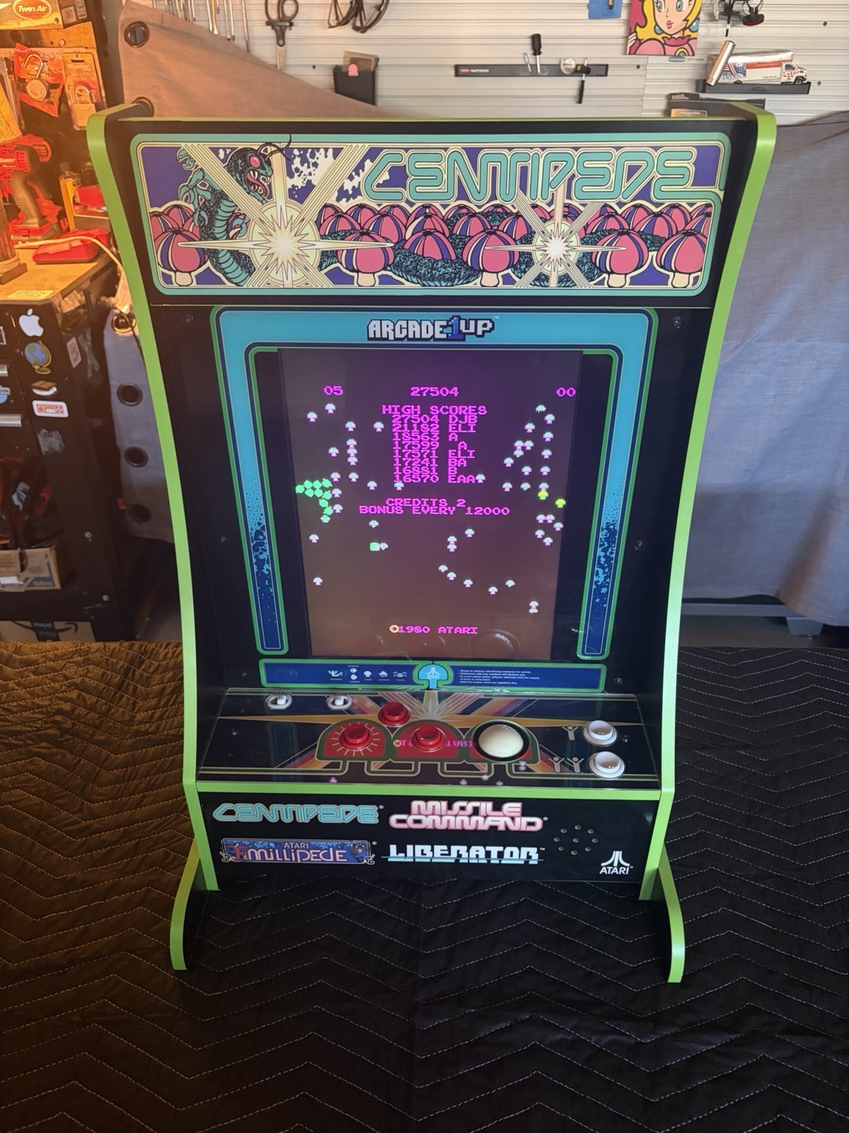 Arcade 1up CENTIPEDE Party-cade 4in1 Games RaRE arcade1up Atari Video Game NiCE Arcade 1up CENTIPEDE Party-cade 4in1 Games RaRE arcade1up Atari Video Game NiCE