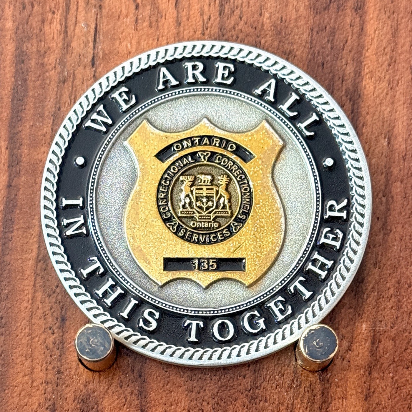 Ontario Correctional Services South West Detention Centre Challenge Coin W#31 Ontario Correctional Services South West Detention Centre Challenge Coin W#31