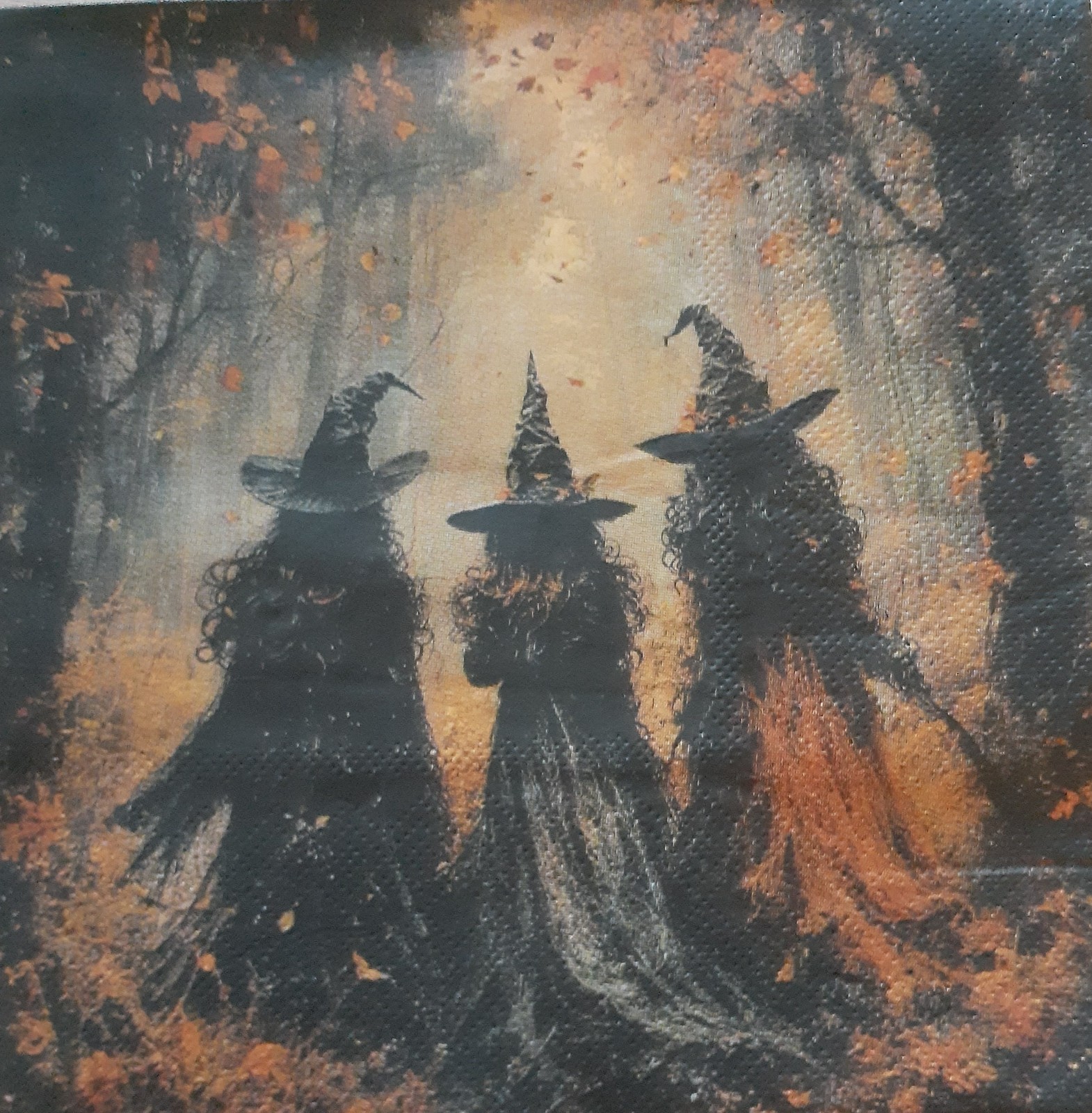 2 individual Paper Decoupage NAPKINS -HALLOWEEN WITCHES GHOSTS SCARY CASTLE 2 individual Paper Decoupage NAPKINS -HALLOWEEN WITCHES GHOSTS SCARY CASTLE