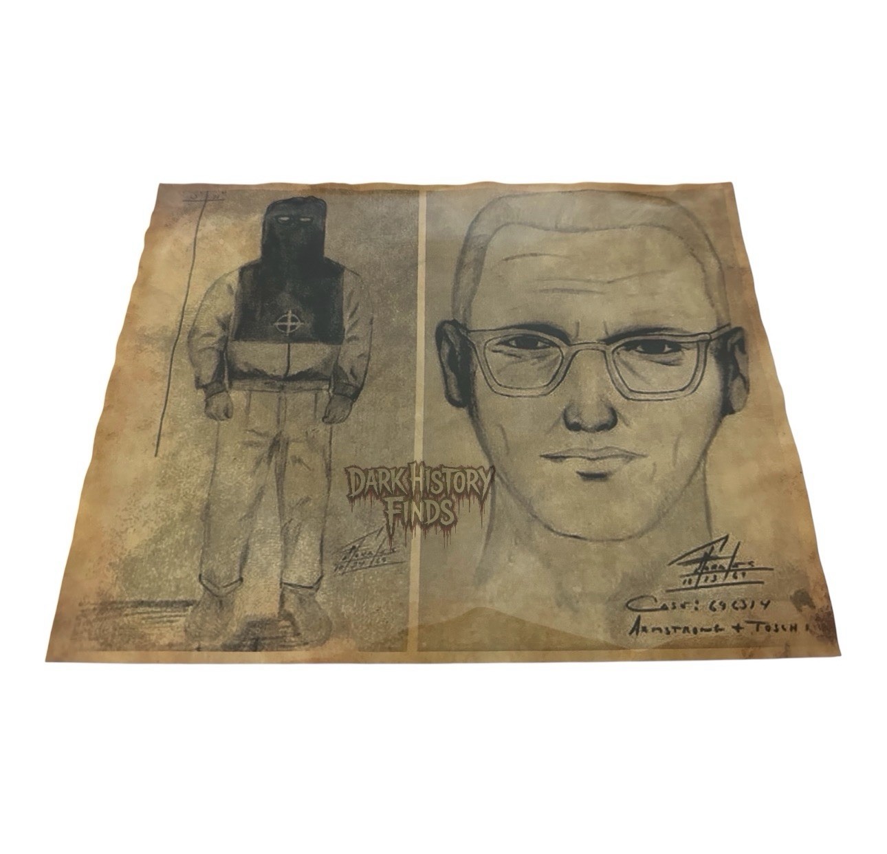 Zodiac Killer Police Sketch Suspect Description Flyer Zodiac Killer Police Sketch Suspect Description Flyer