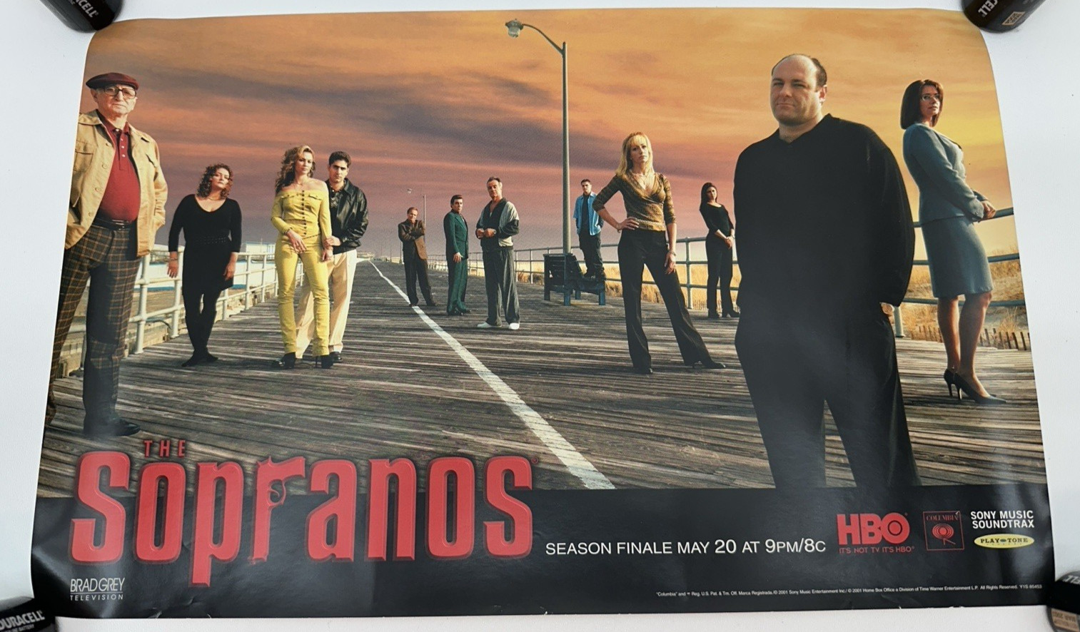 The Sopranos Season Finale Poster 2001 Promo Soundtrack Sony HBO 17 x 11 inch The Sopranos Season Finale Poster 2001 Promo Soundtrack Sony HBO 17 x 11 inch