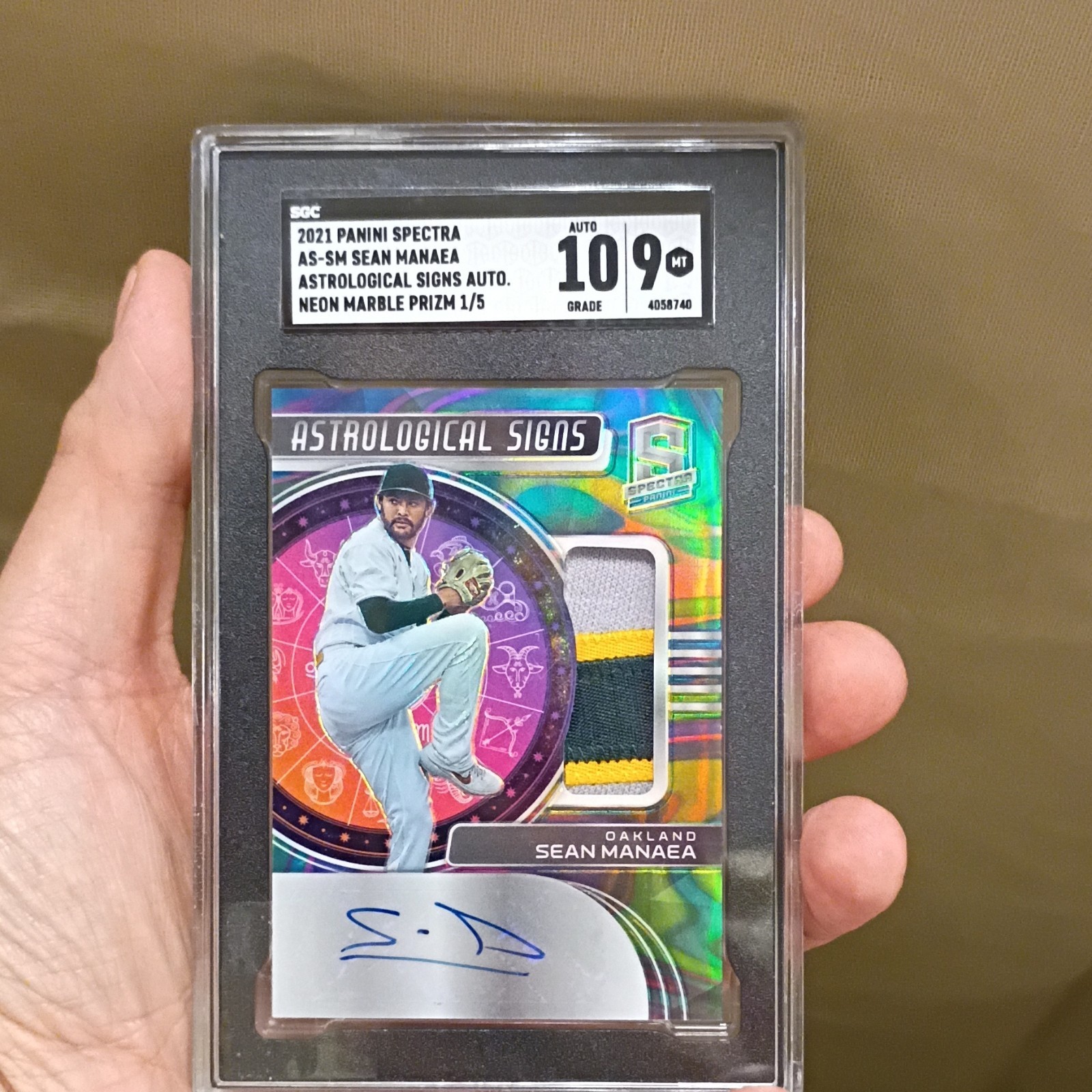 2021 Panini Spectra. Sean Manaea Autograph 2021 Panini Spectra. Sean Manaea Autograph