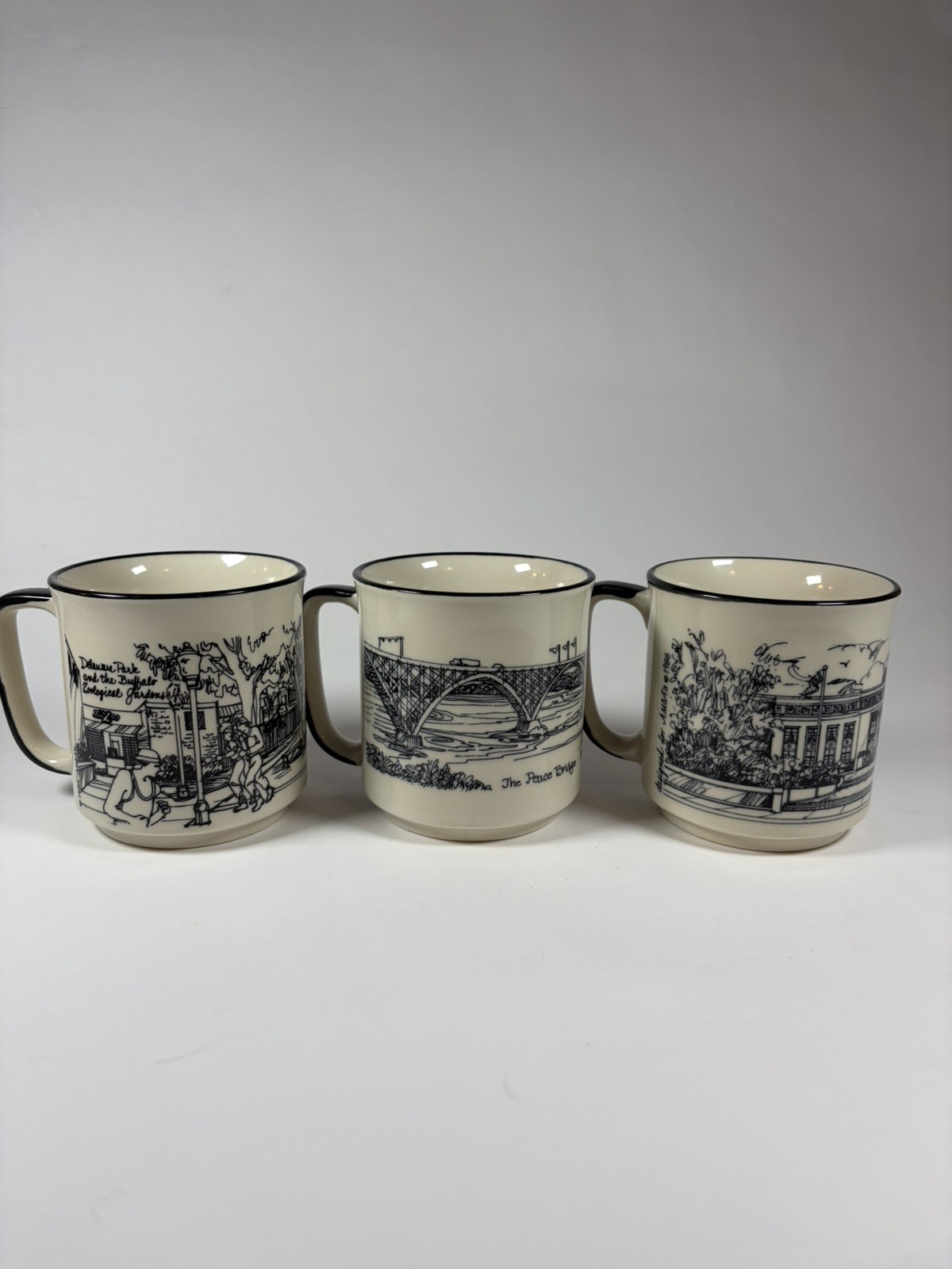 Vintage AM&A's Buffalo NY Erie County Historical Society Mug New York Sketch Vintage AM&A's Buffalo NY Erie County Historical Society Mug New York Sketch