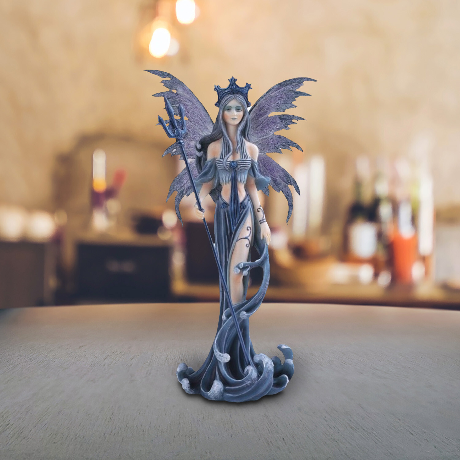 Water Fairy Statue 10"H Fantasy Collectible Figurine Room Decor