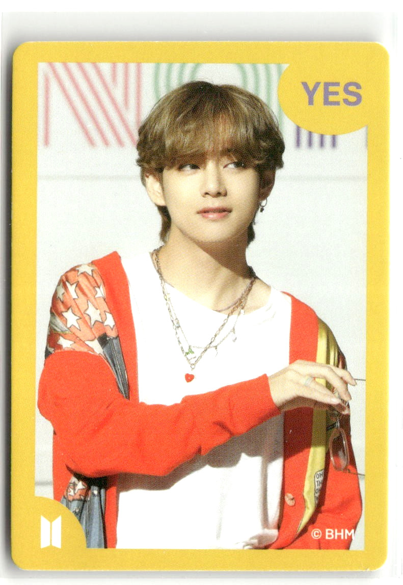 V Kim Tae-hyung BTS Do You Know Me? Yes Card