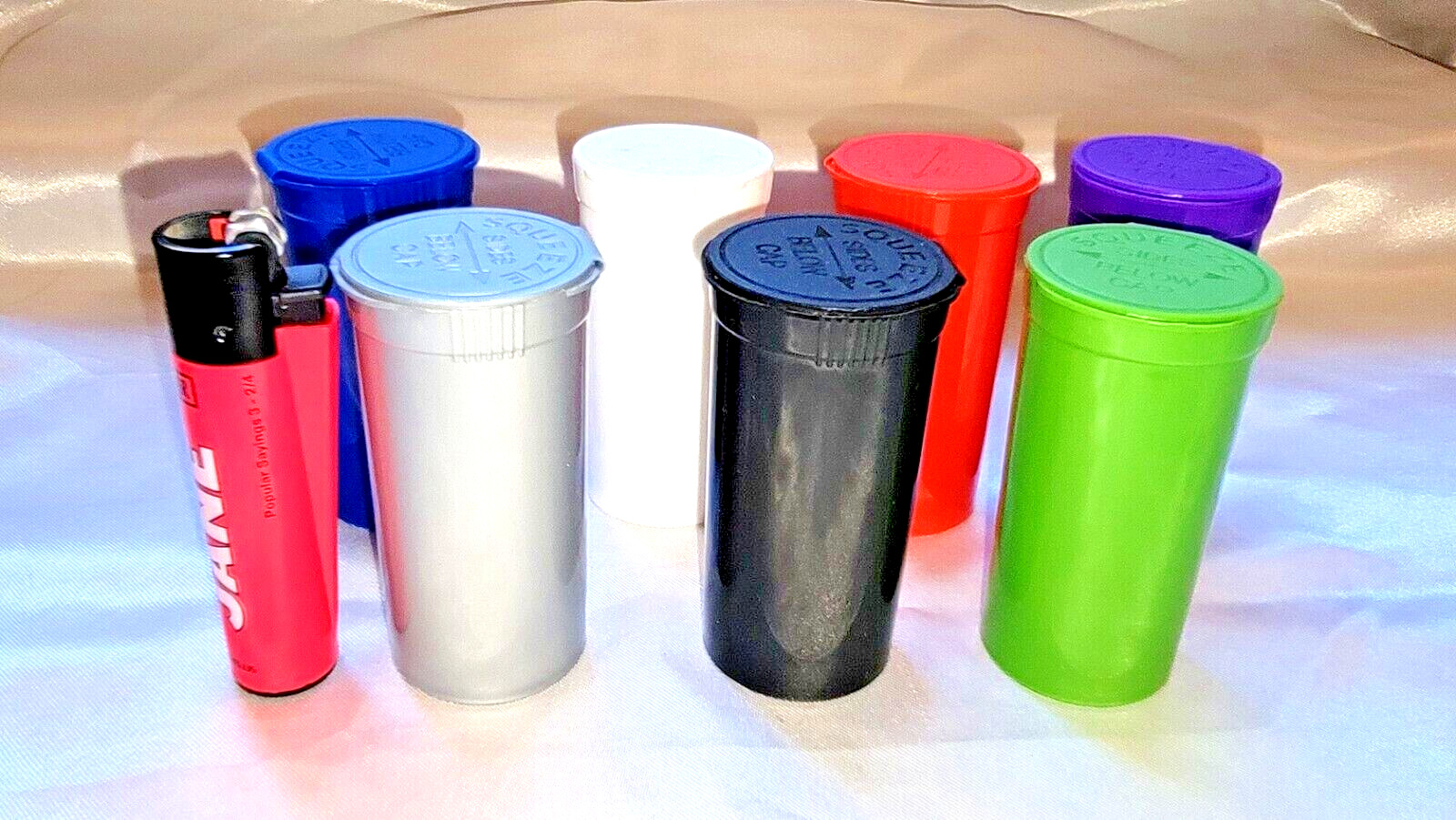 13 DRAM Plastic Pop Top Pill / Stash Containers (Approx 1/8oz) x7pcs - US Seller 13 DRAM Plastic Pop Top Pill / Stash Containers (Approx 1/8oz) x7pcs - US Seller