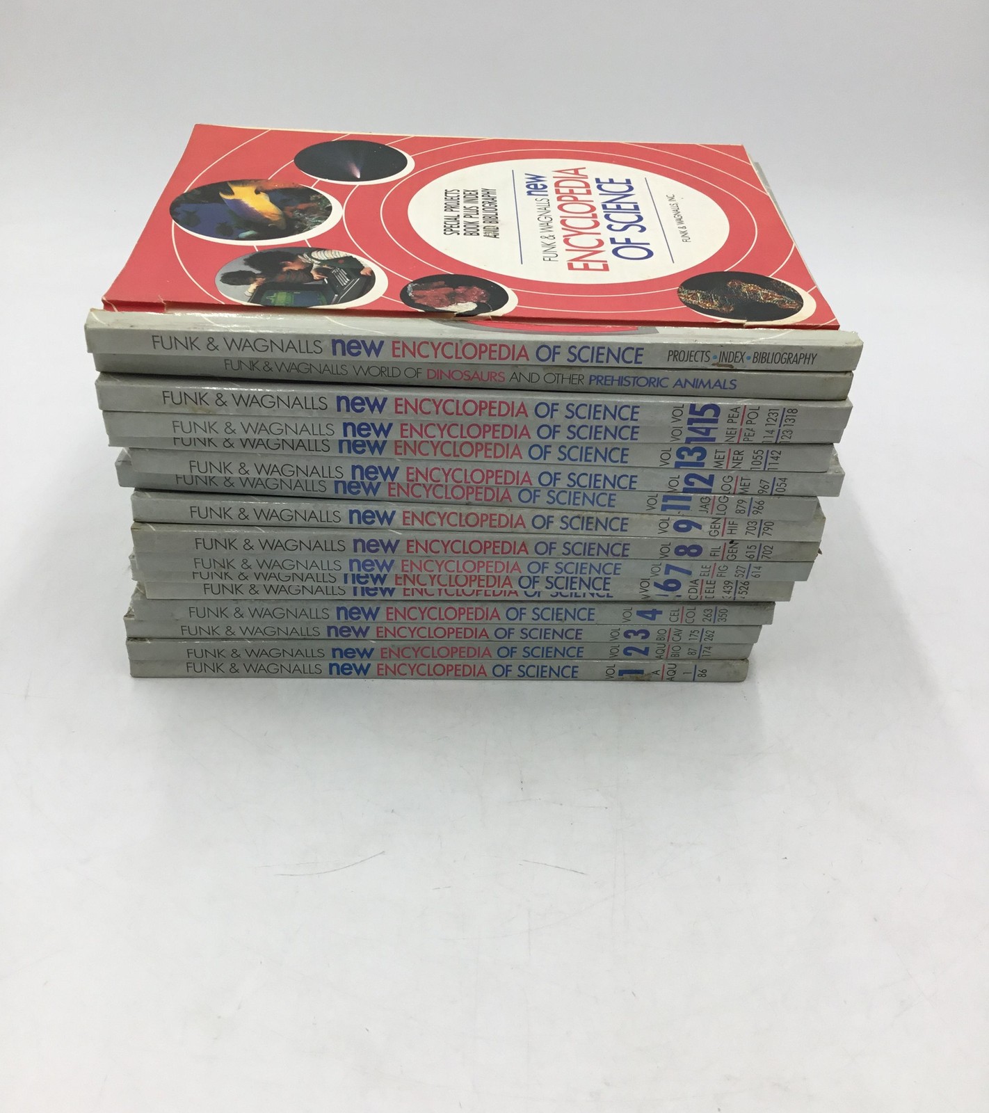Vintage Funk & Wagnalls New Encyclopedia of Science 1986 Lot 16 Vols Missing 10 Vintage Funk & Wagnalls New Encyclopedia of Science 1986 Lot 16 Vols Missing 10
