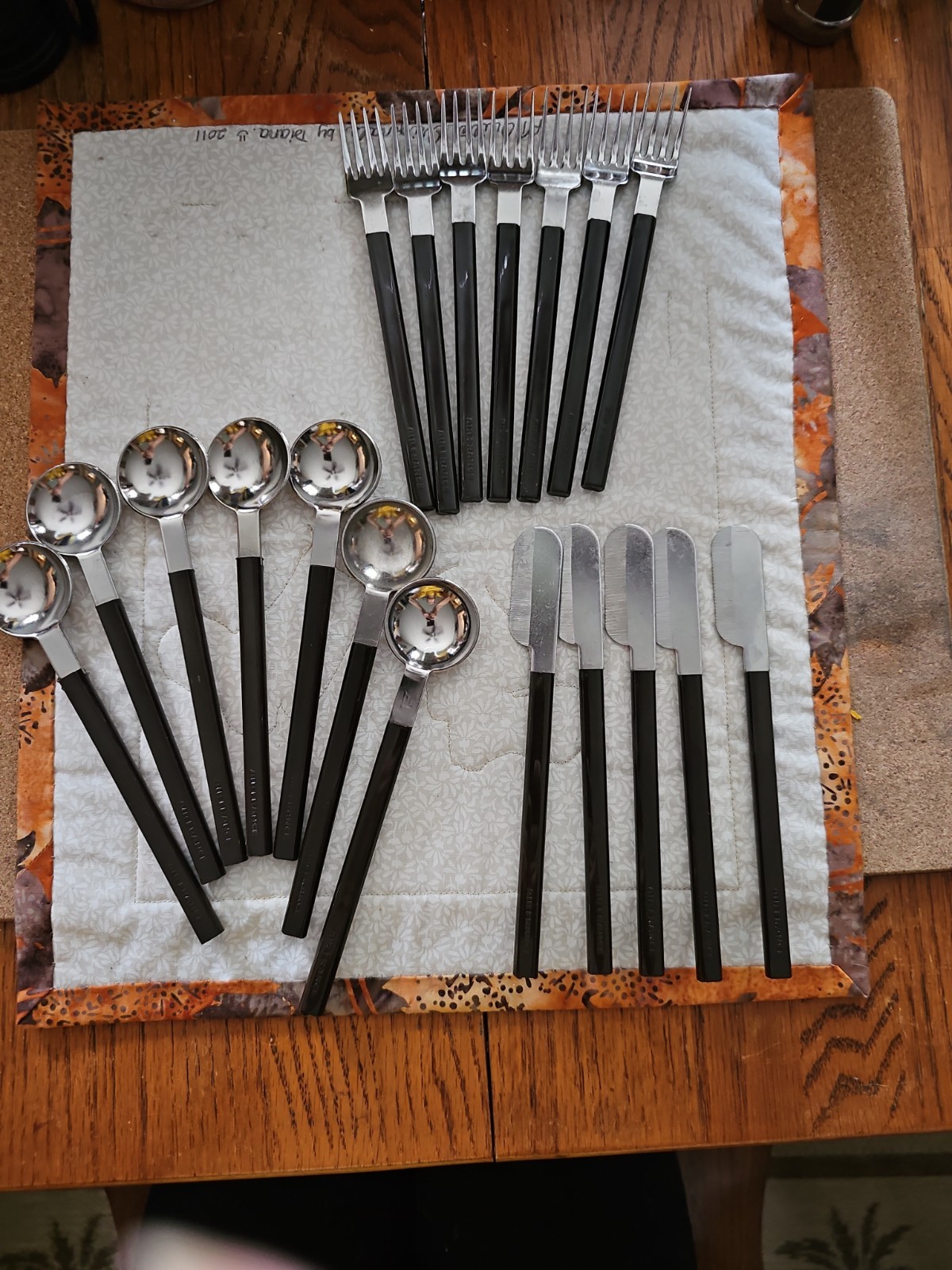 Air France Concorde Vtg 1970's Flatware Set (19 Pcs) - Raymond Loewy CEI... Air France Concorde Vtg 1970's Flatware Set (19 Pcs) - Raymond Loewy CEI...