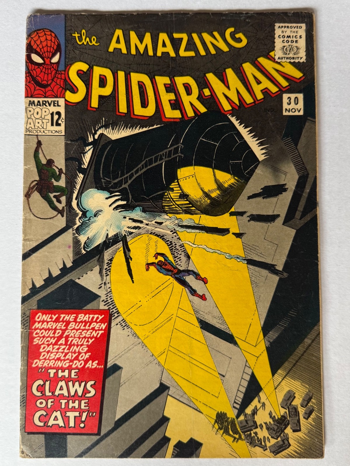 The Amazing Spider-Man 1965 #30 1st App The Cat Burglar Marvel Comic The Amazing Spider-Man 1965 #30 1st App The Cat Burglar Marvel Comic