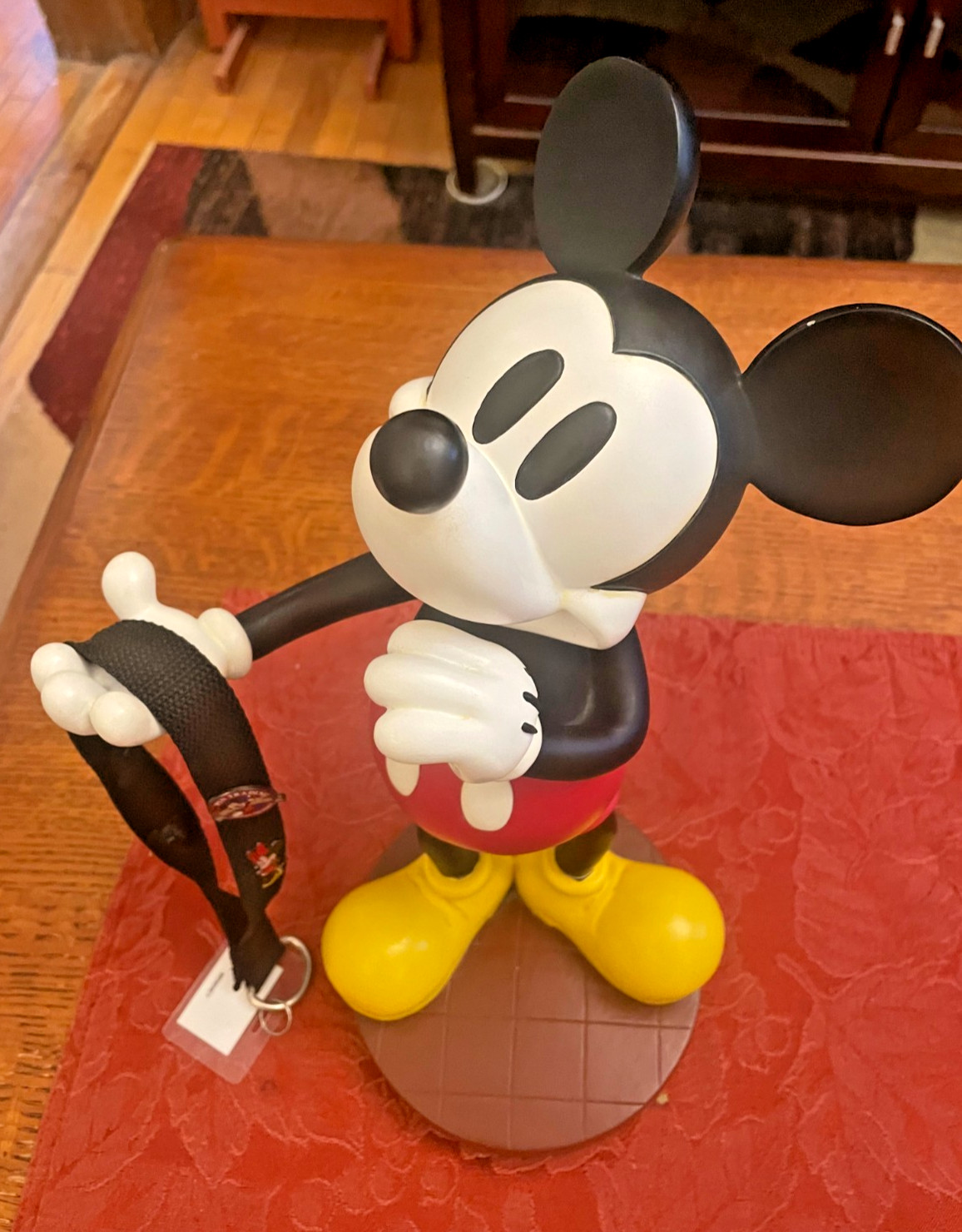 Extremely RARE Vintage Mickey Mouse 13.5" Pin Trading Statue Extremely RARE Vintage Mickey Mouse 13.5" Pin Trading Statue