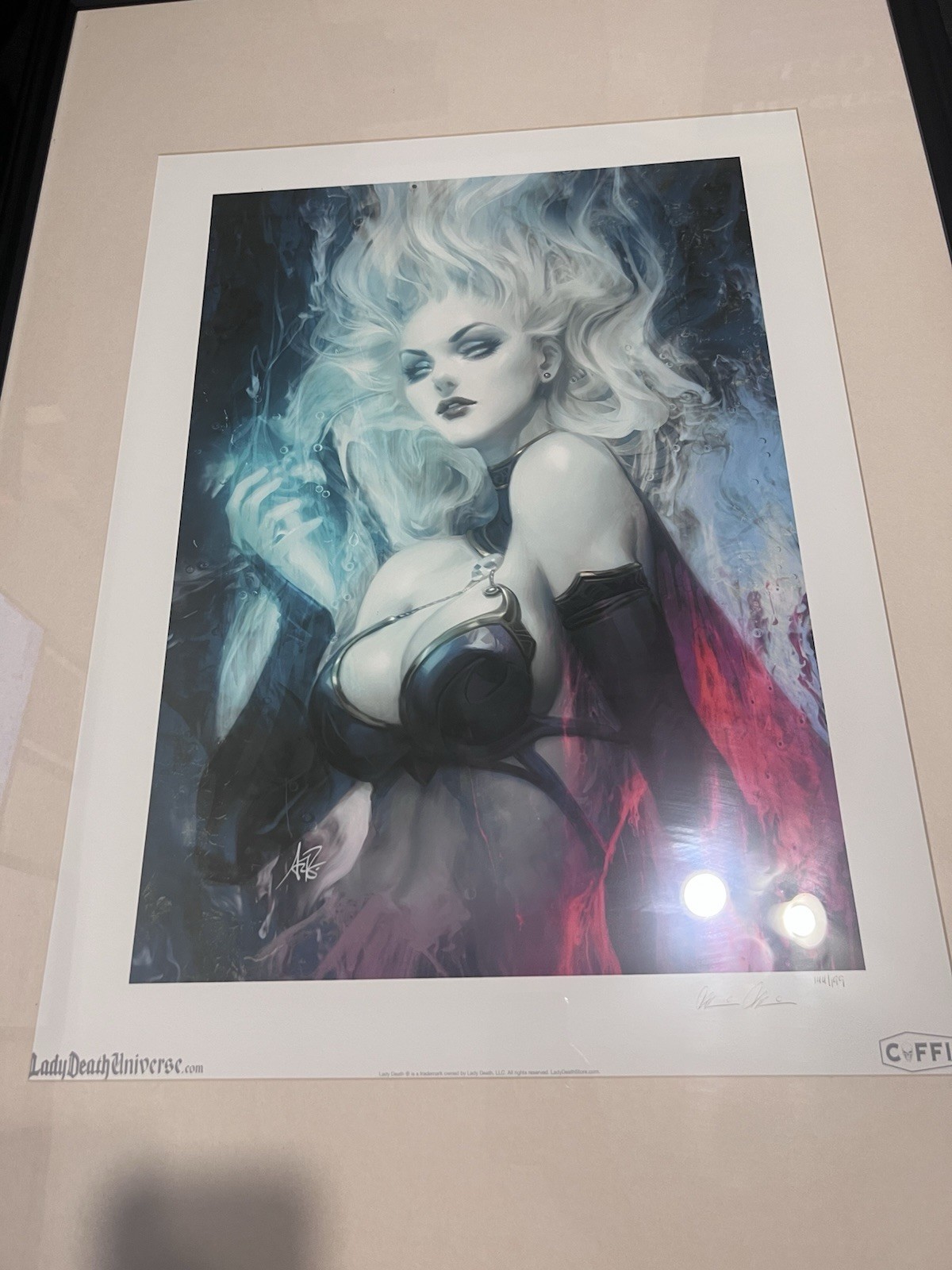 Lady Death: Nightmare Symphony #1 18" X 24" Print #144/199 Signed Brian Paulido Lady Death: Nightmare Symphony #1 18" X 24" Print #144/199 Signed Brian Paulido