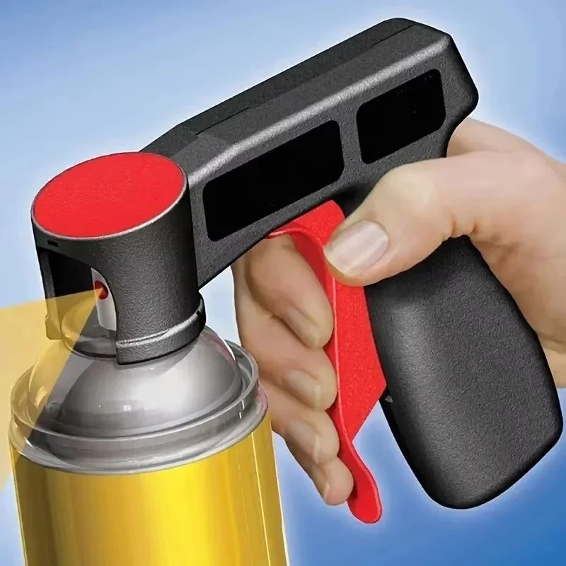 1 Pcs Plastic Portable Spray Paint Handle, Universal Reusable Car Color Changing 1 Pcs Plastic Portable Spray Paint Handle, Universal Reusable Car Color Changing