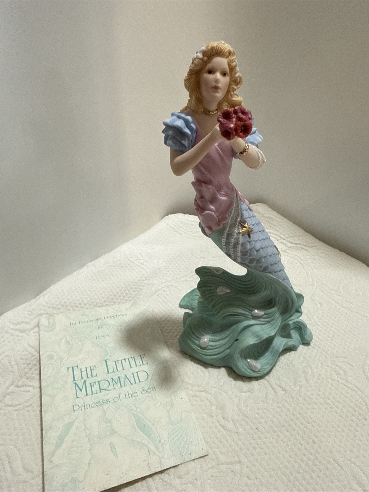 Lenox Little Mermaid Princess of the Sea 1993 Figurine COA Box 24K Gold Lenox Little Mermaid Princess of the Sea 1993 Figurine COA Box 24K Gold