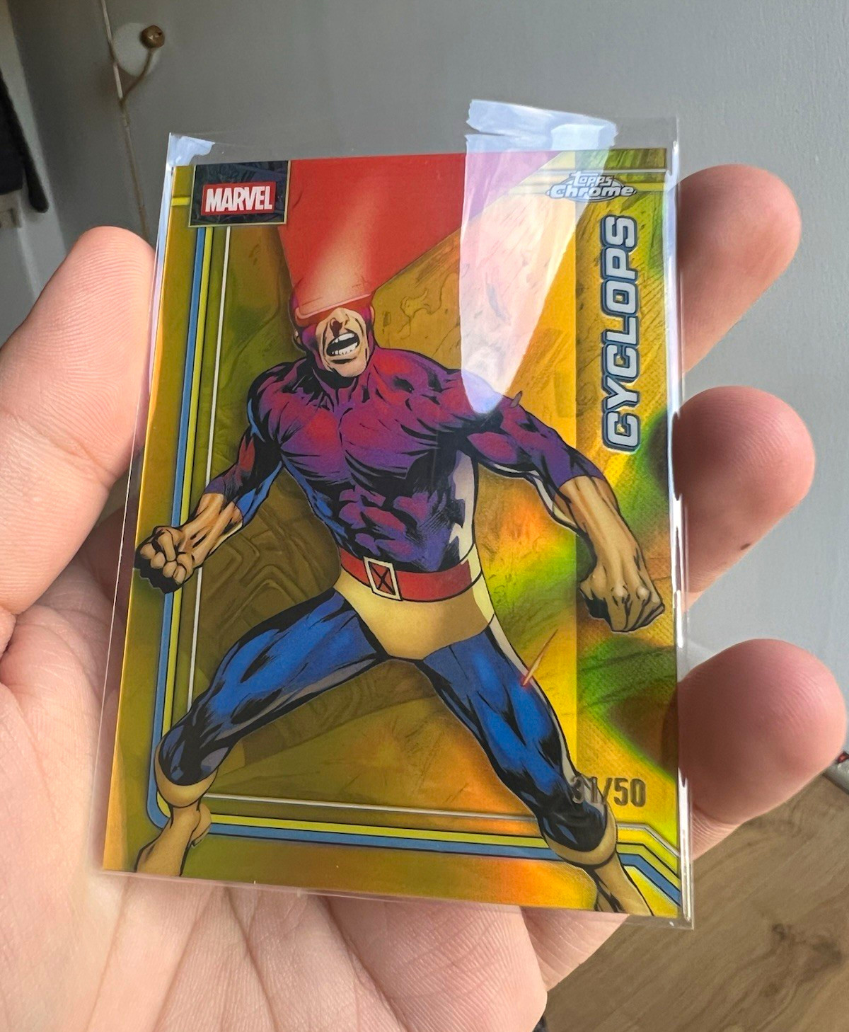 2026 Topps Chrome Marvel Cyclops Gold /50 #024🔥🔥 2026 Topps Chrome Marvel Cyclops Gold /50 #024🔥🔥