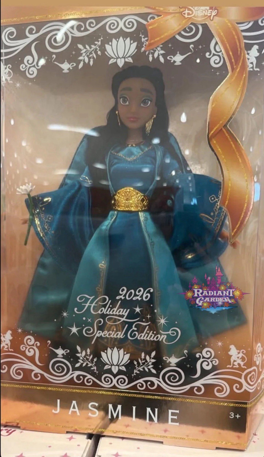 2026 Disney Parks Aladdin Jasmine Holiday Special Edition Doll PRESALE