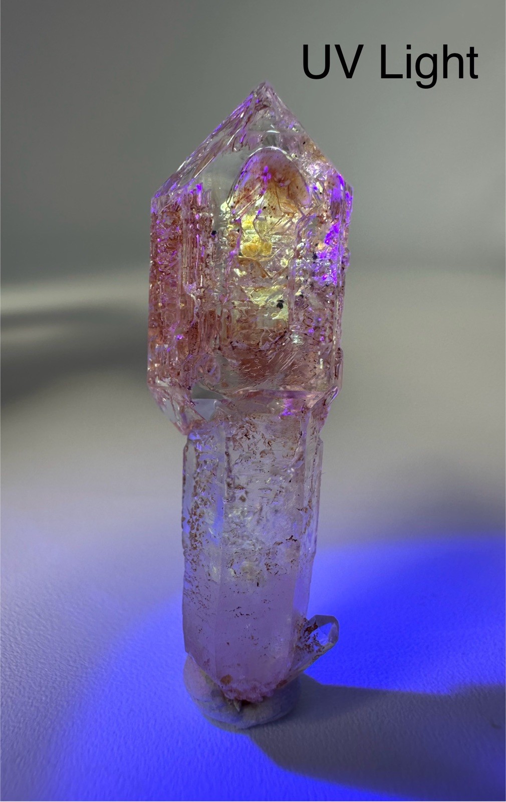 Petroleum Included Quartz Scepter (Firefly) From Madagascar (See Description)