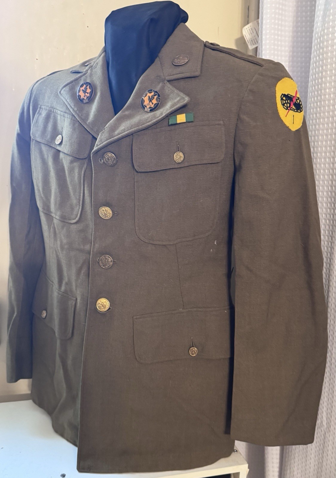 Pre WWII US Army m1926 Spec 8-31B Service Coat 1st Cavalry Regt, 7th CAV BDE Pre WWII US Army m1926 Spec 8-31B Service Coat 1st Cavalry Regt, 7th CAV BDE