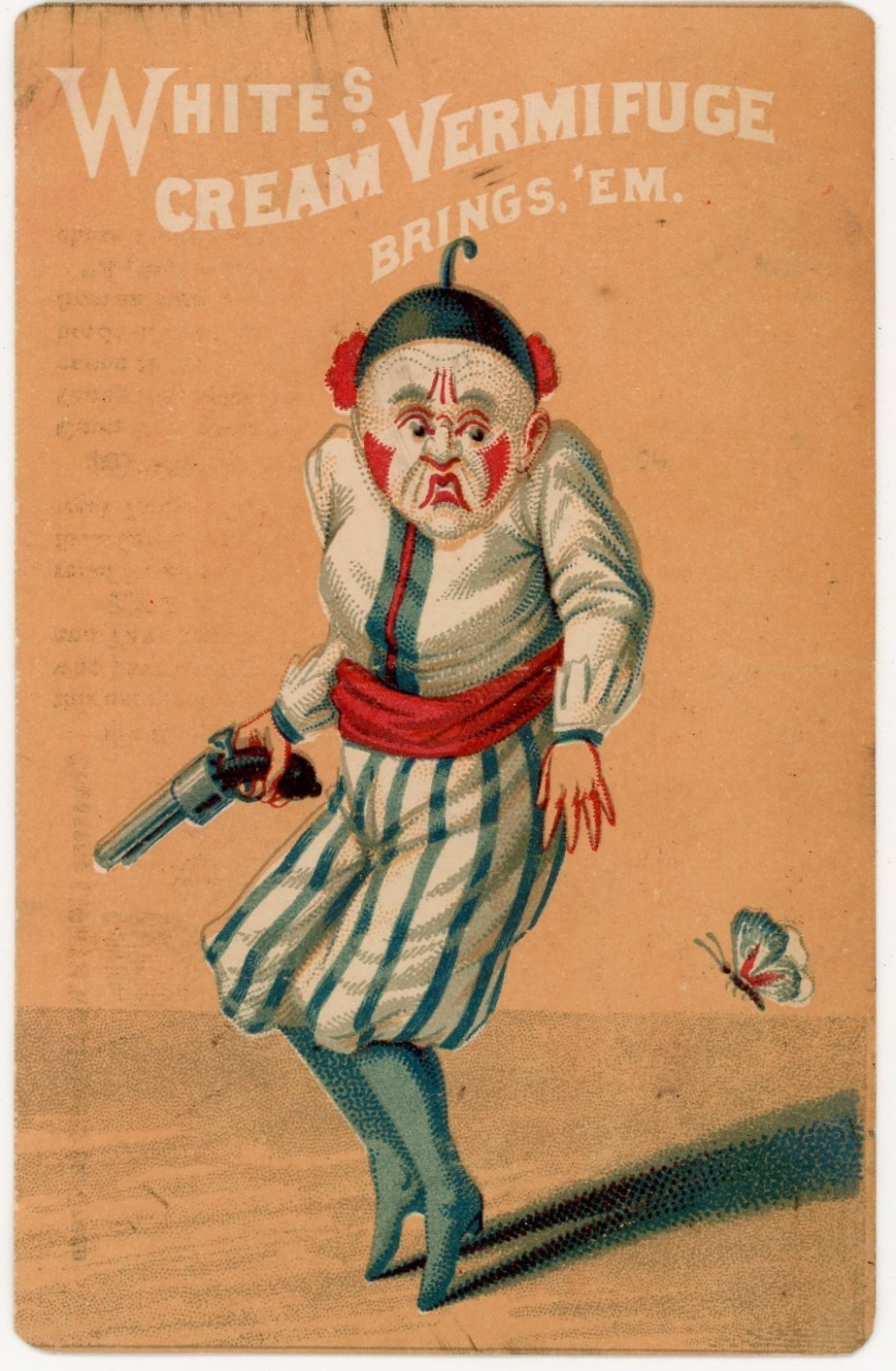 c.1880s White’s Cream Vermifuge / Coussens Liniment Victorian Trade Card