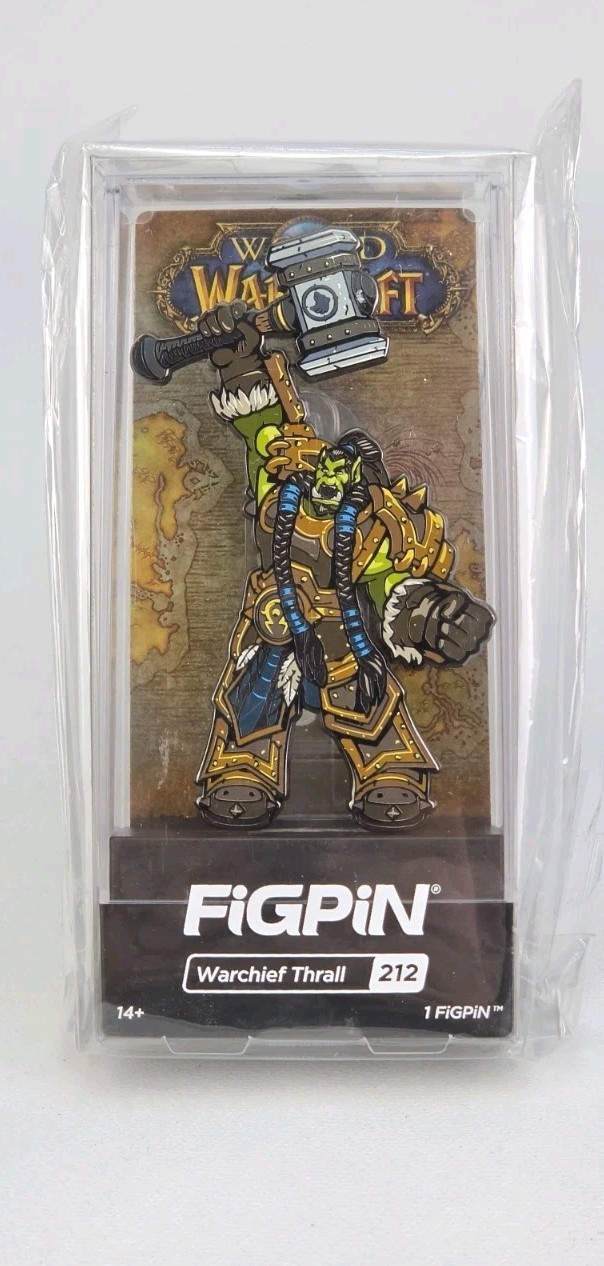 FiGPiN World of Warcraft Warchief Thrall #212 SDCC 2019 Exclusive Pin New Sealed FiGPiN World of Warcraft Warchief Thrall #212 SDCC 2019 Exclusive Pin New Sealed