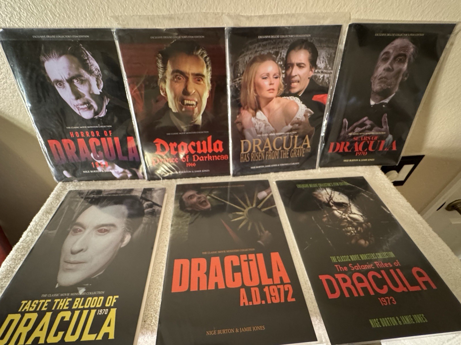 Christopher Lee Hammer Dracula Deluxe Collector Guides Complete Set of 7 Horror Christopher Lee Hammer Dracula Deluxe Collector Guides Complete Set of 7 Horror