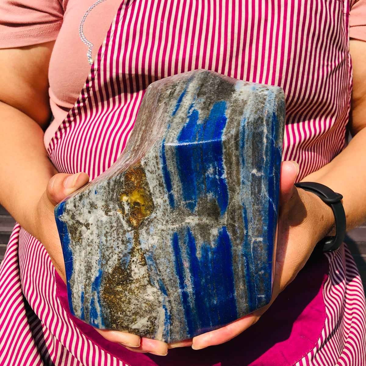 7.15LB Natural lapis lazuli mineral crystal polished healing specimen 2421 7.15LB Natural lapis lazuli mineral crystal polished healing specimen 2421