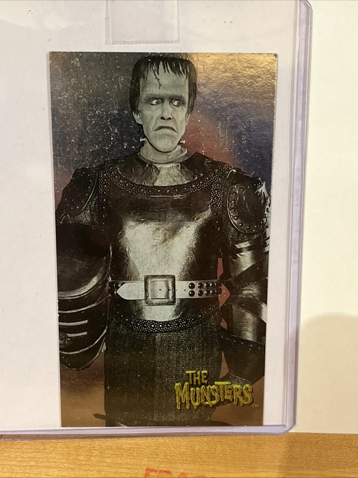 1996 Dart Flipcards Munsters Tall Boy Insert Herman Munster Chrome #TB  wSleeve