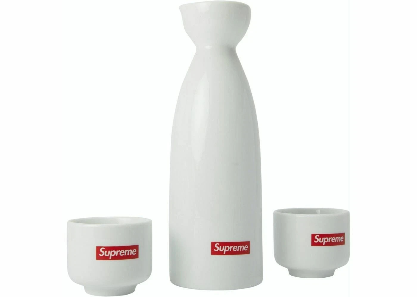 SUPREME SAKE SET FW17 2017 ACCESSORY WHITE RED WHITE BOX LOGO BRAND NEW